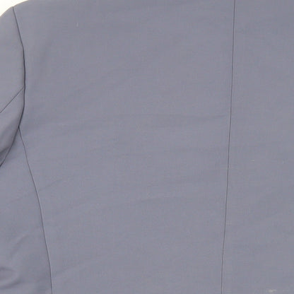 Mens UK Size 44 River Island Regular Blue Suit Jacket