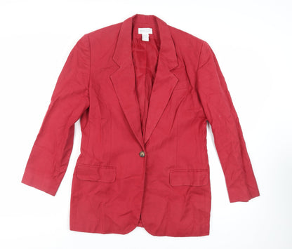 Womens UK Size 14 Lands' End Red Jacket