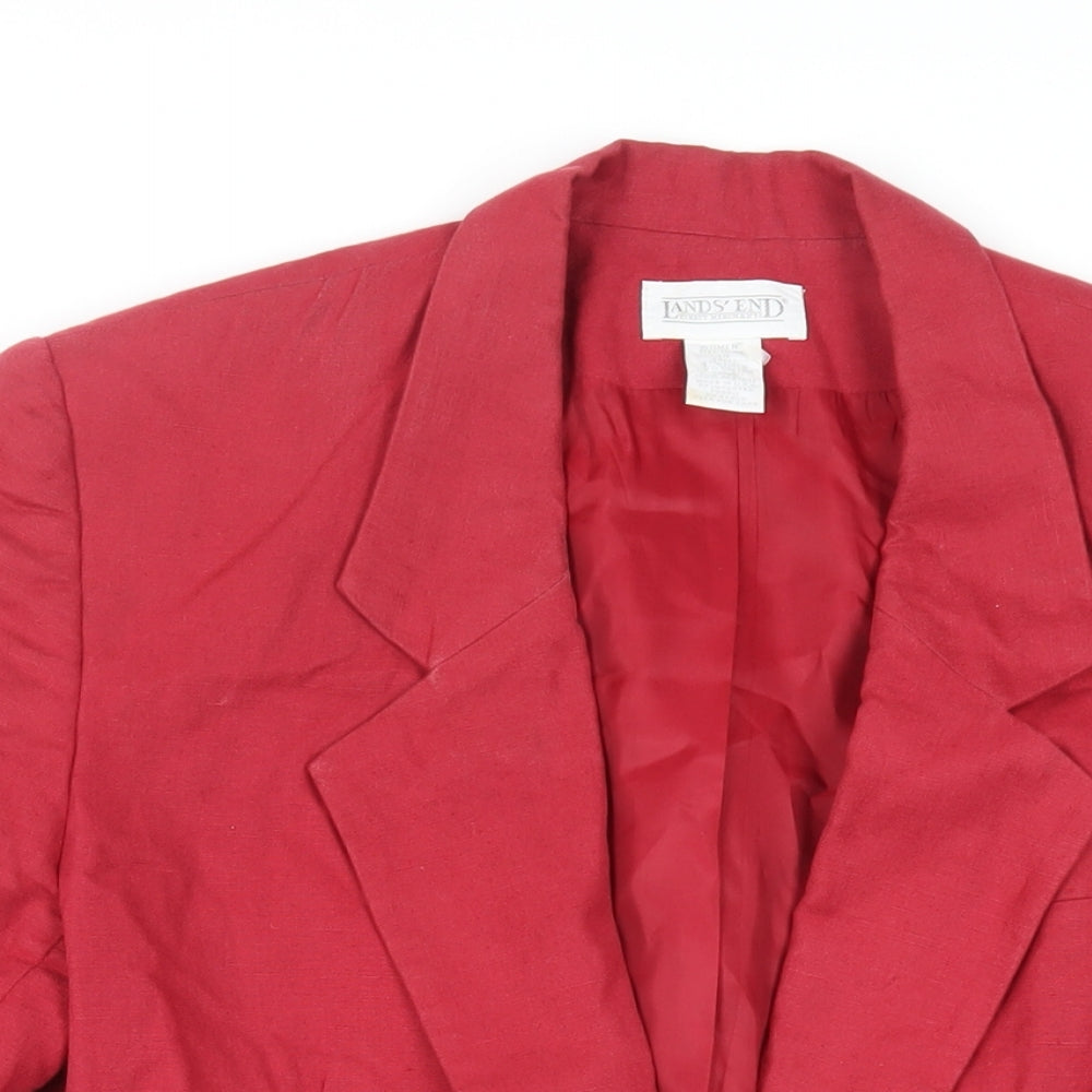 Womens UK Size 14 Lands' End Red Jacket