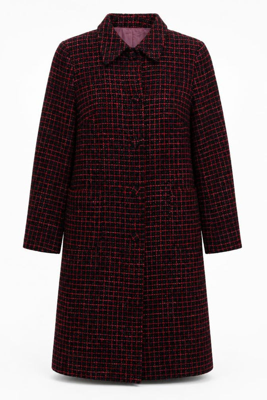 Womens UK Size 14 J.Taylor Black Overcoat