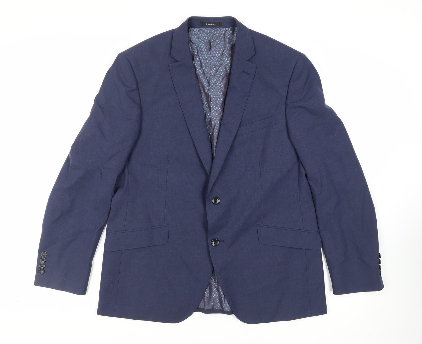 Mens UK Size 44 Douglas Regular Blue Suit Jacket