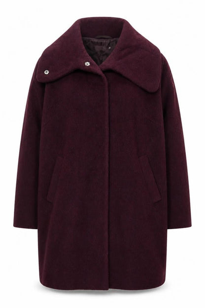 Womens UK Size 14 John Lewis Purple Overcoat
