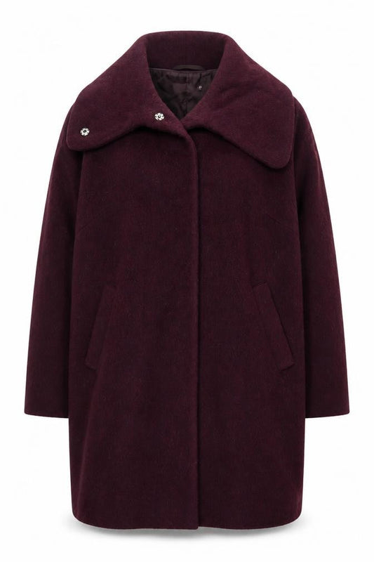 Womens UK Size 14 John Lewis Purple Overcoat