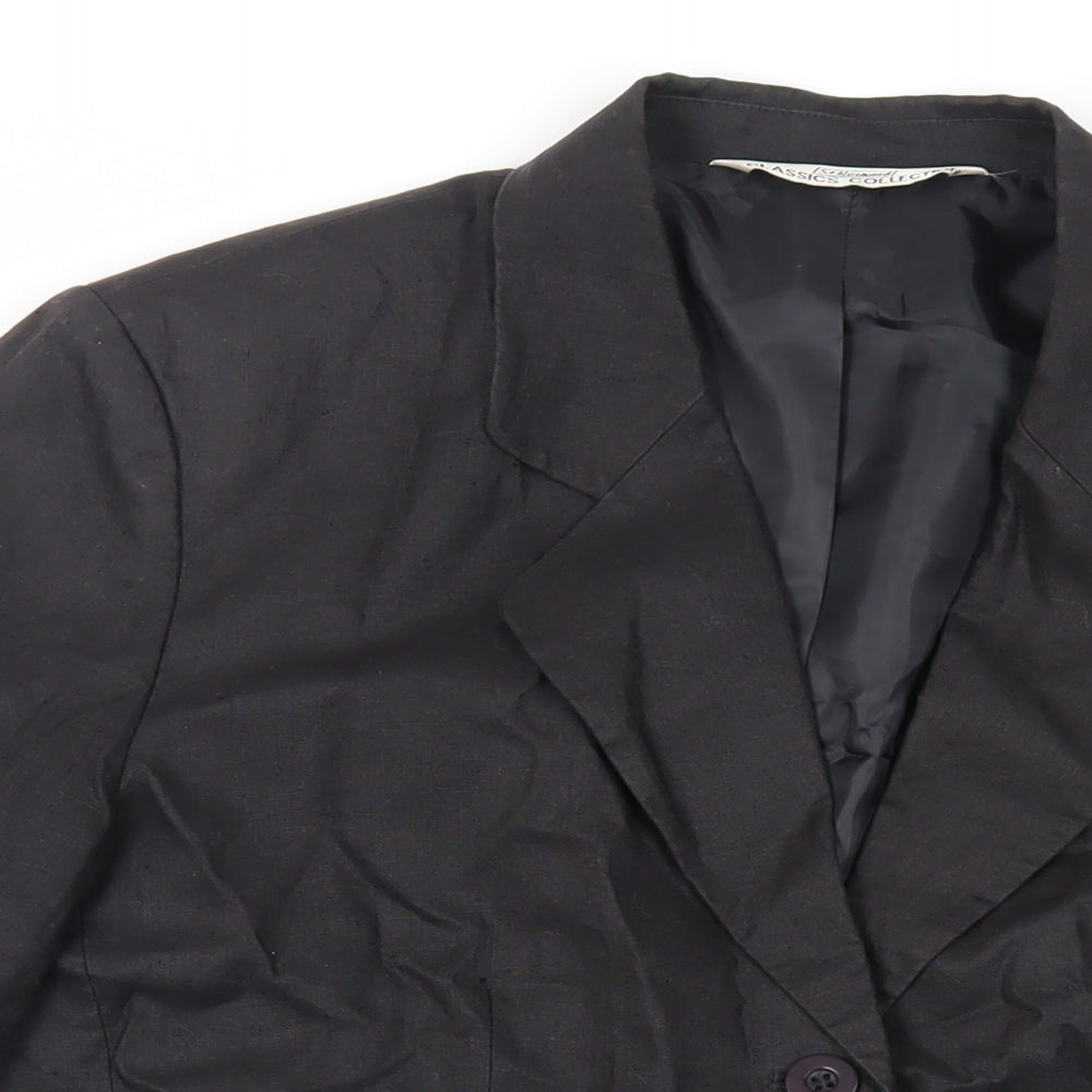 Womens UK Size 14 St Bernard Black Jacket