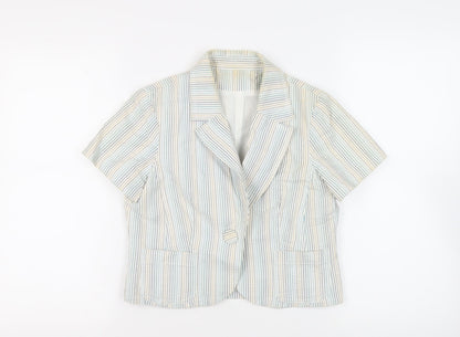 Womens UK Size 12 New Look Ivory Jacket