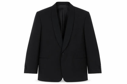 Marks & Spencer Mens Black Polyester Tuxedo Suit Jacket Size 46 Regular
