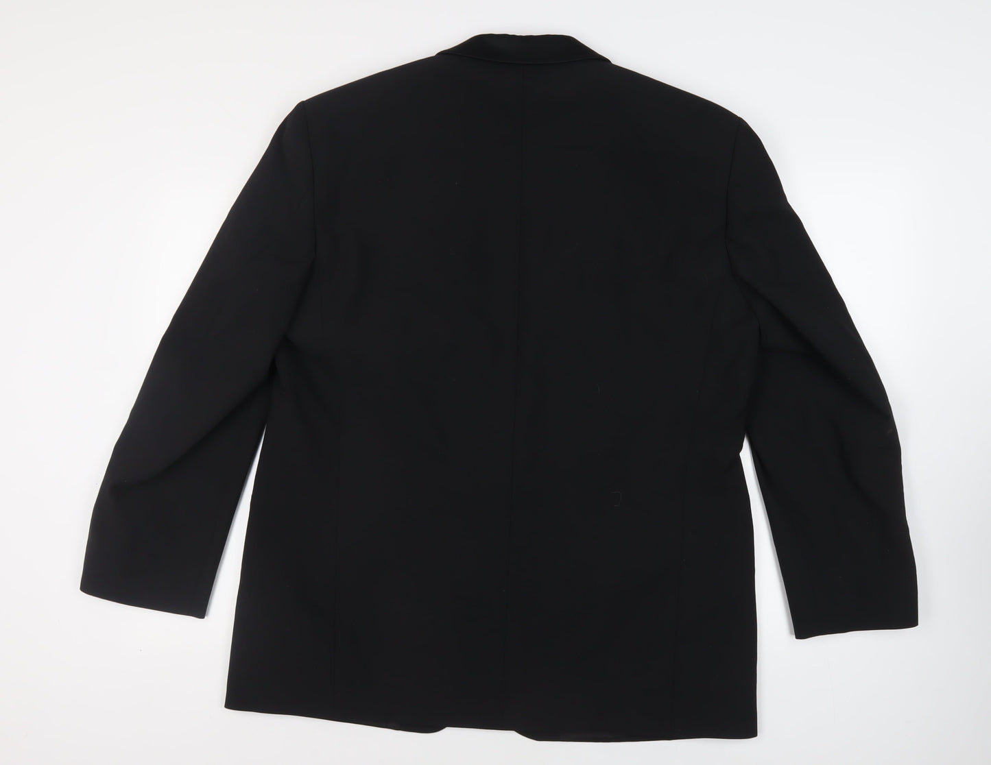 Mens UK Size 46 Marks and Spencer Regular Black Suit Tuxedo