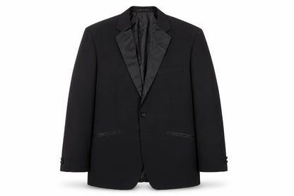 Alexander Dobell Mens Black Polyester Tuxedo Suit Jacket Size 40 Regular
