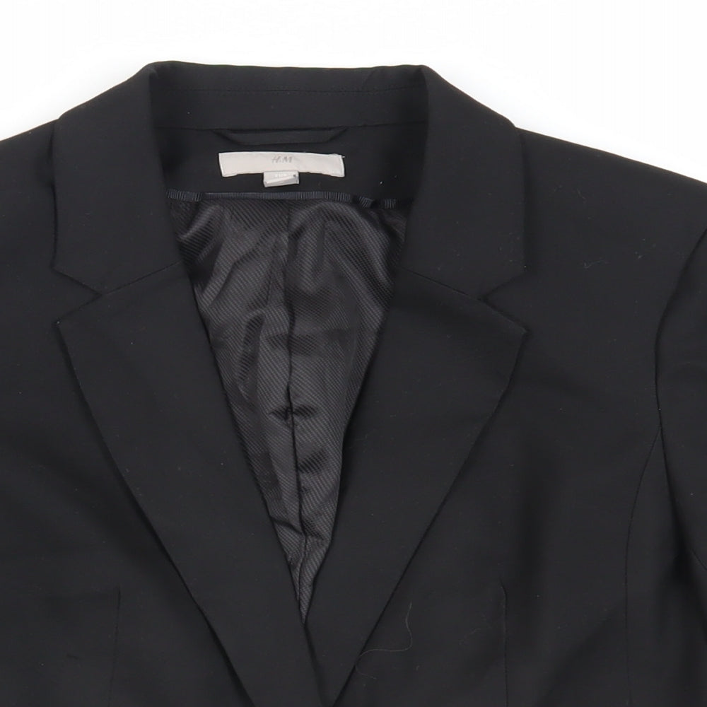 Womens UK Size 10 H&M Black Jacket