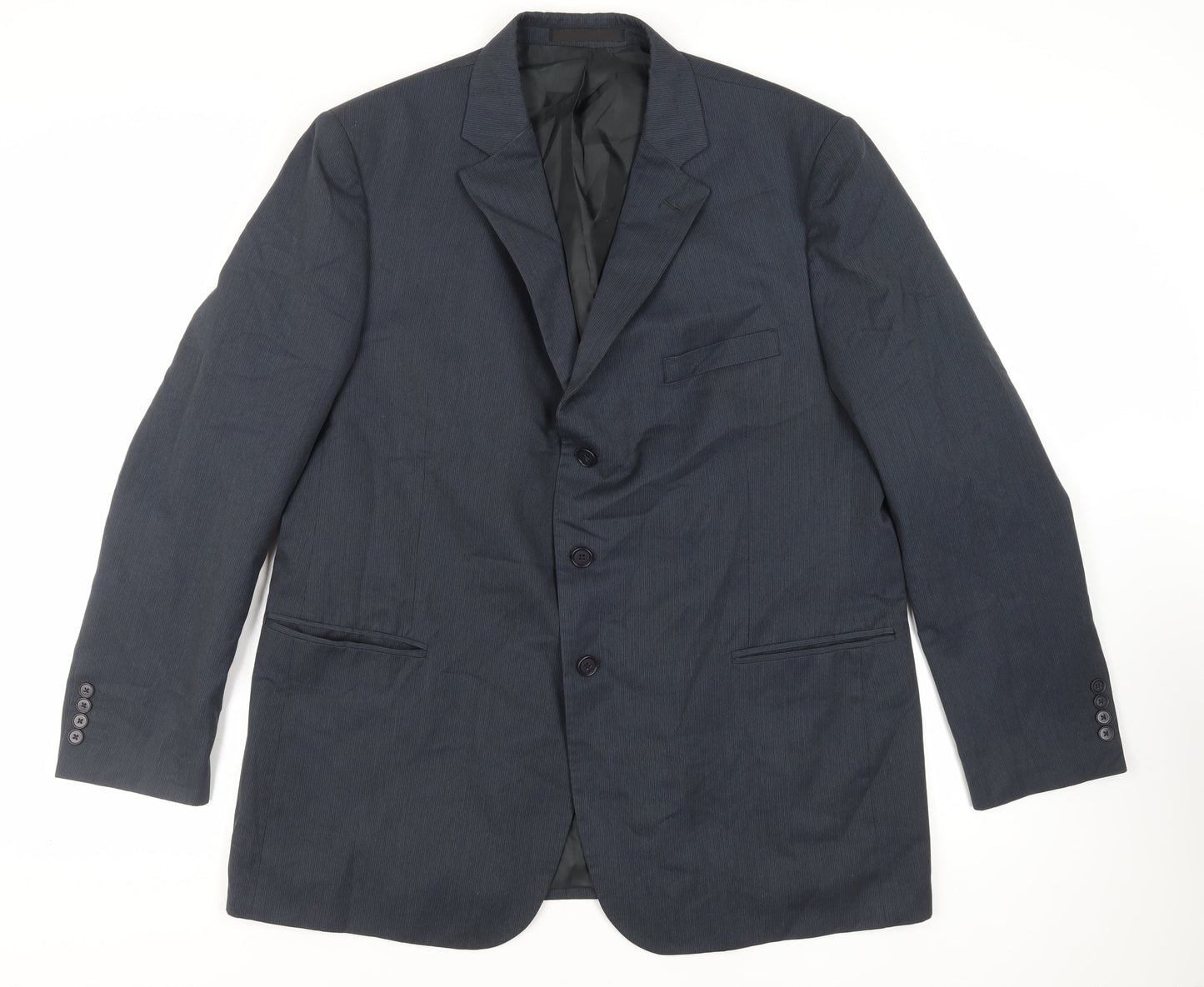Mens UK Size 46 Marks and Spencer Regular Blue Suit Jacket