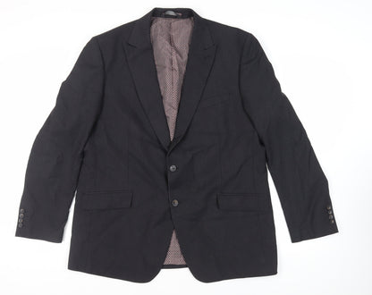 Mens UK Size 46 Marks and Spencer Regular Black Suit Jacket