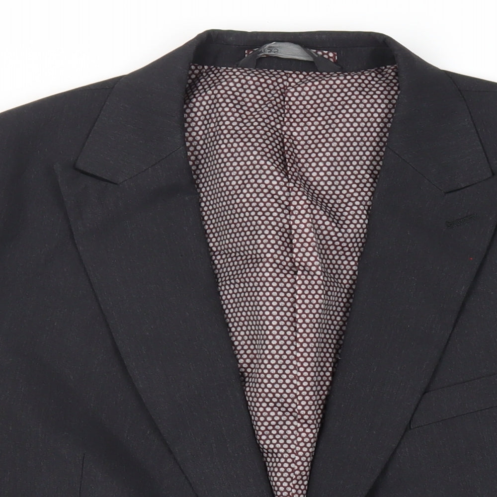 Mens UK Size 46 Marks and Spencer Regular Black Suit Jacket