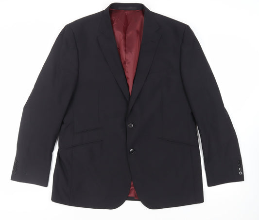 Mens UK Size 44 Marks and Spencer Regular Black Suit Jacket