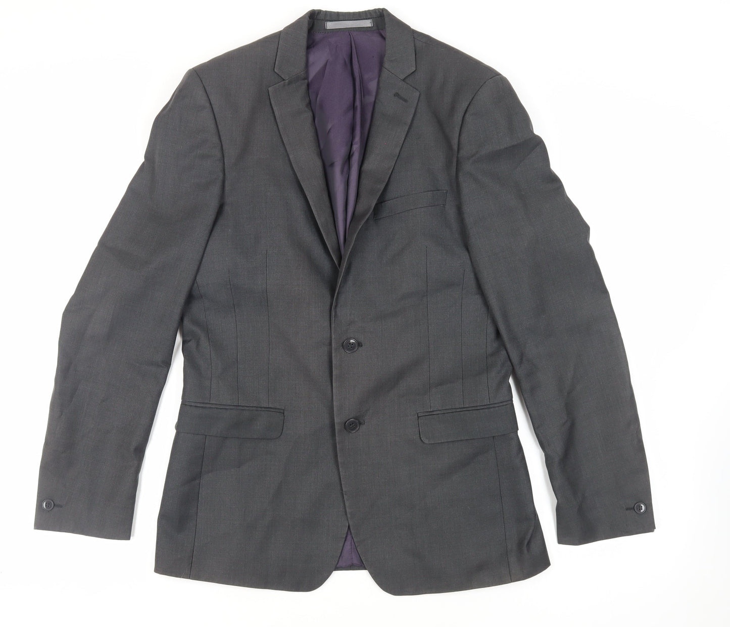 Mens UK Size 38 Red Herring Regular Grey Suit Jacket