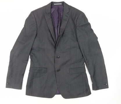 Mens UK Size 38 Red Herring Regular Grey Suit Jacket