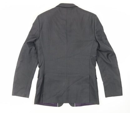 Mens UK Size 38 Red Herring Regular Grey Suit Jacket