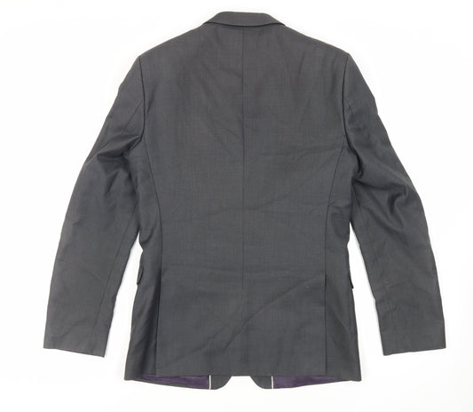 Mens UK Size 38 Red Herring Regular Grey Suit Jacket