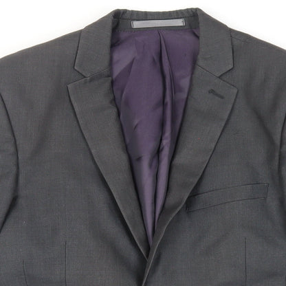 Mens UK Size 38 Red Herring Regular Grey Suit Jacket