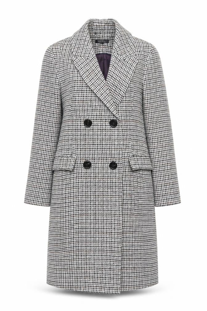 Womens UK Size 4 Topshop Grey Pea Coat