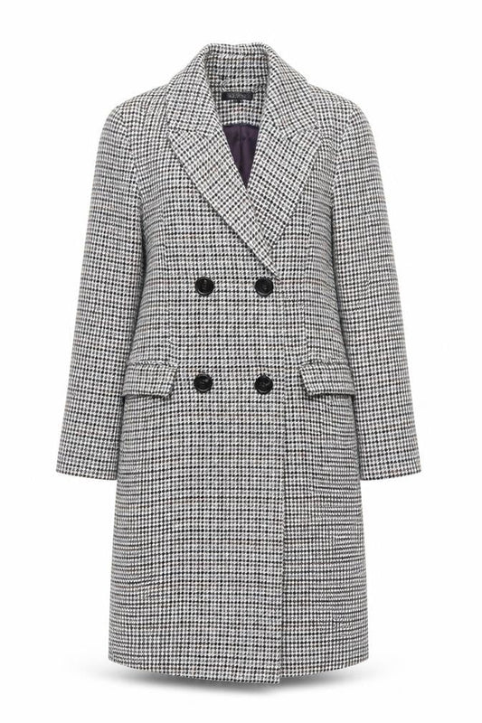 Womens UK Size 4 Topshop Grey Pea Coat