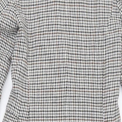 Womens UK Size 4 Topshop Grey Pea Coat