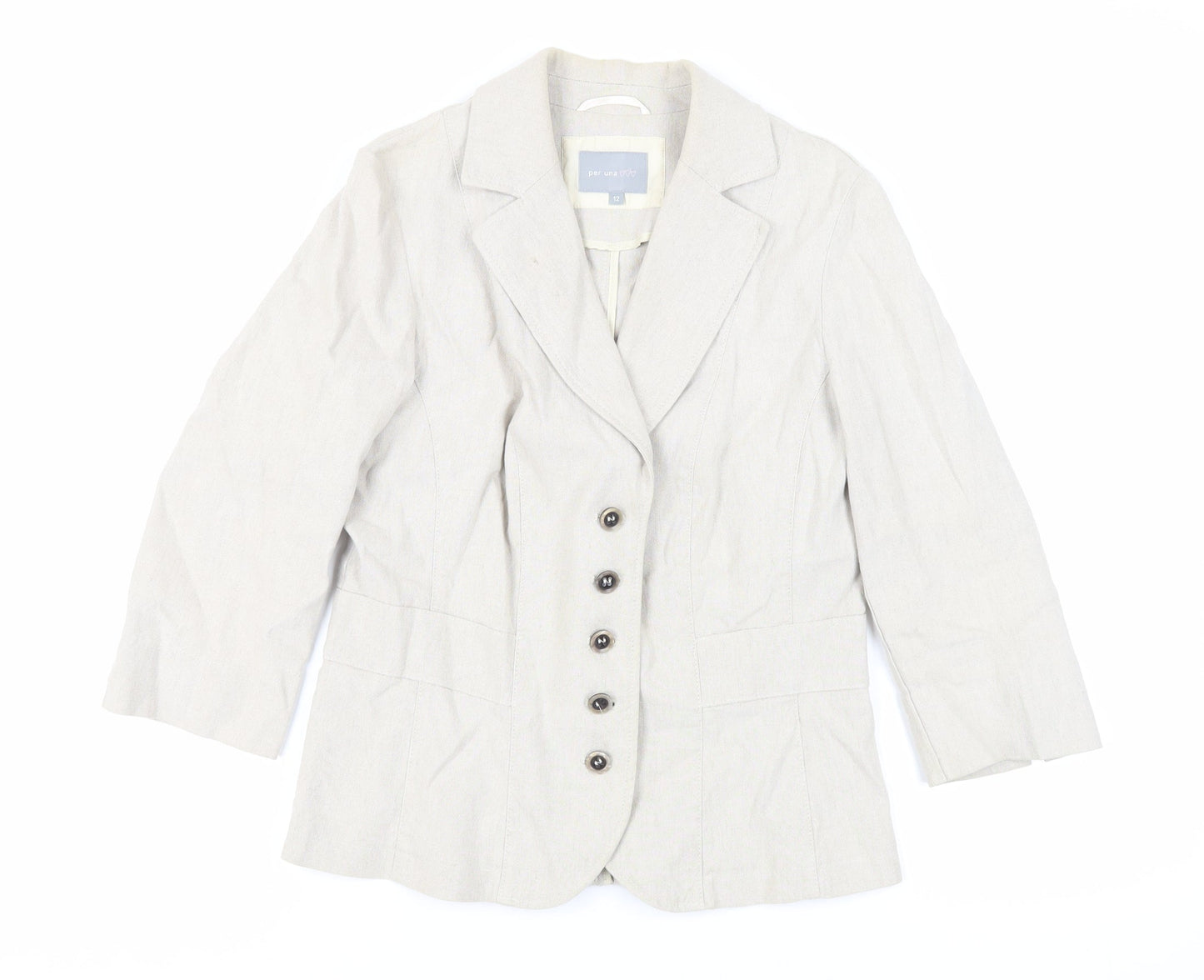 Womens UK Size 12 Per Una Beige Jacket