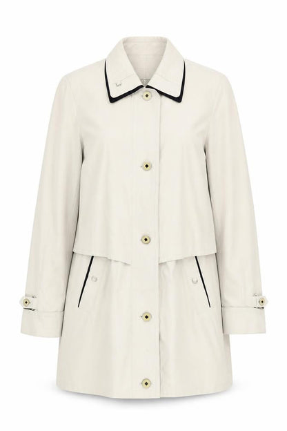 Perfect Wear Womens Beige Jacket Size 8 Buckle