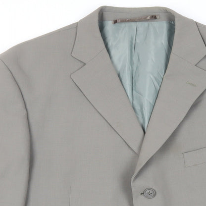 Mens UK Size 44 Marks and Spencer Regular Green Suit Jacket