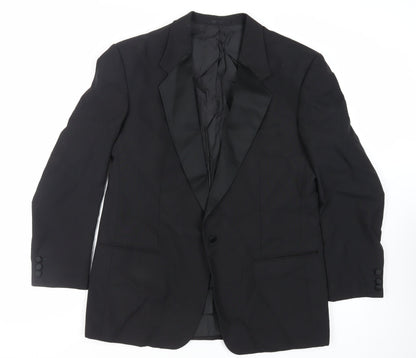 Mens UK Size 42 Burton Regular Black Suit Tuxedo