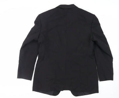 Mens UK Size 42 Burton Regular Black Suit Tuxedo