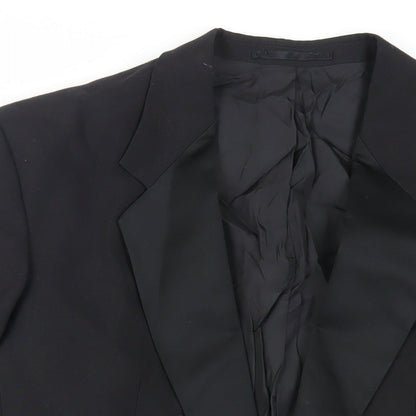 Mens UK Size 42 Burton Regular Black Suit Tuxedo
