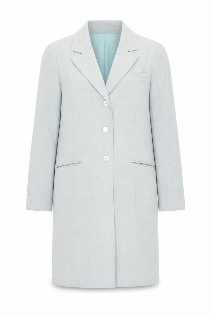 Womens UK Size 14 Modern Classics Green Overcoat