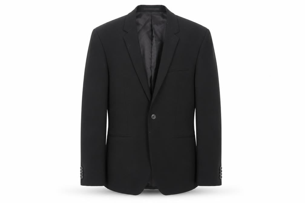 Mens UK Size 34 Topman Regular Black Suit Jacket