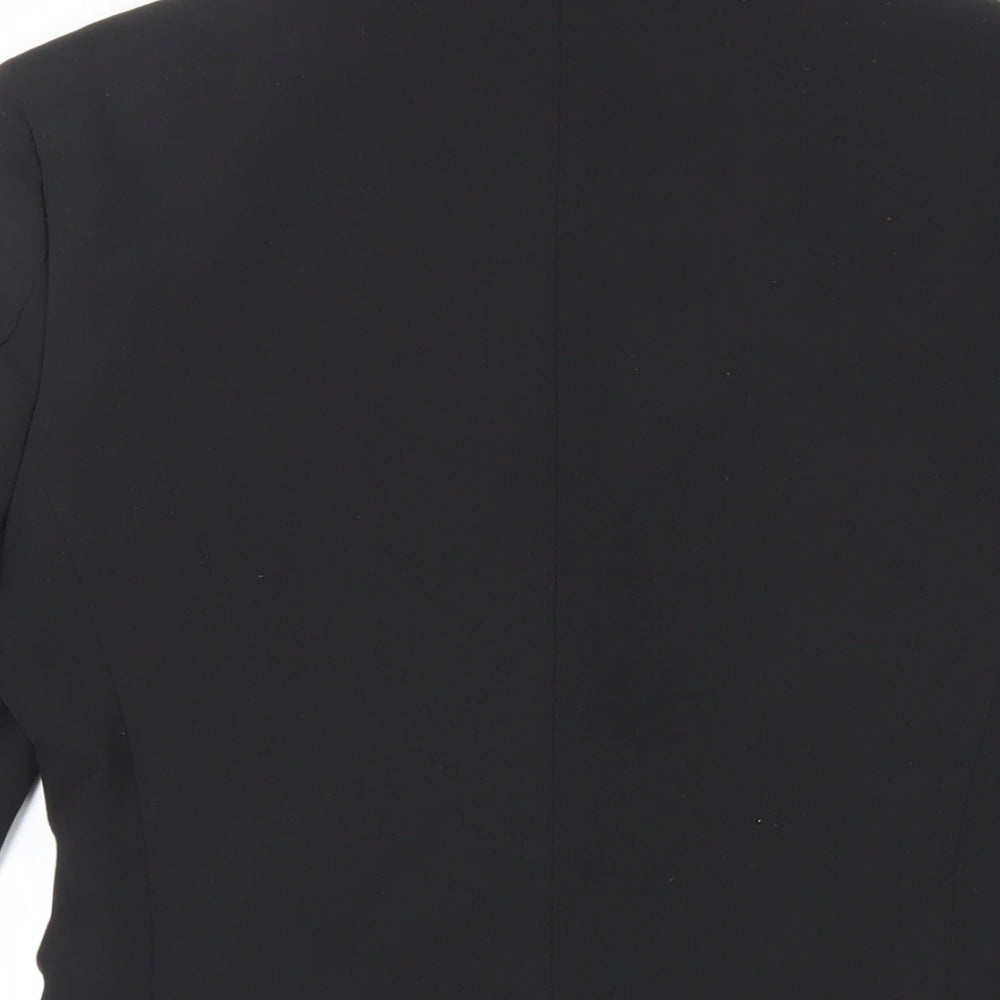 Mens UK Size 34 Topman Regular Black Suit Jacket
