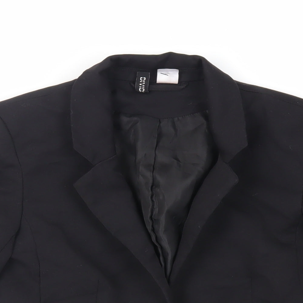 Womens UK Size 6 H&M Black Jacket