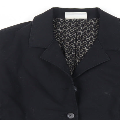 Liz Claiborne Womens Black Jacket Size 12 Button