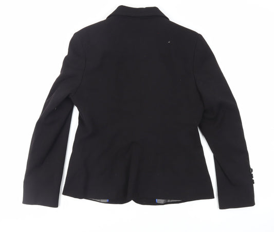 Autonomy Womens Black Jacket Blazer Size 12 Button