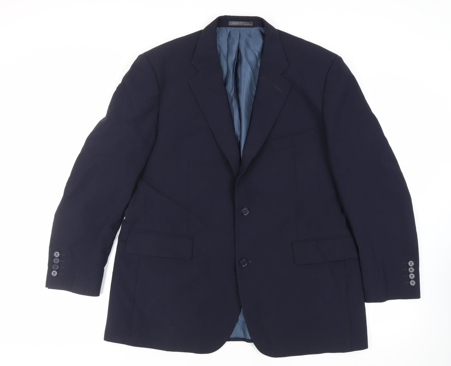 Mens UK Size 44 Greenwoods Regular Blue Suit Jacket