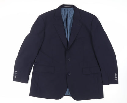 Mens UK Size 44 Greenwoods Regular Blue Suit Jacket