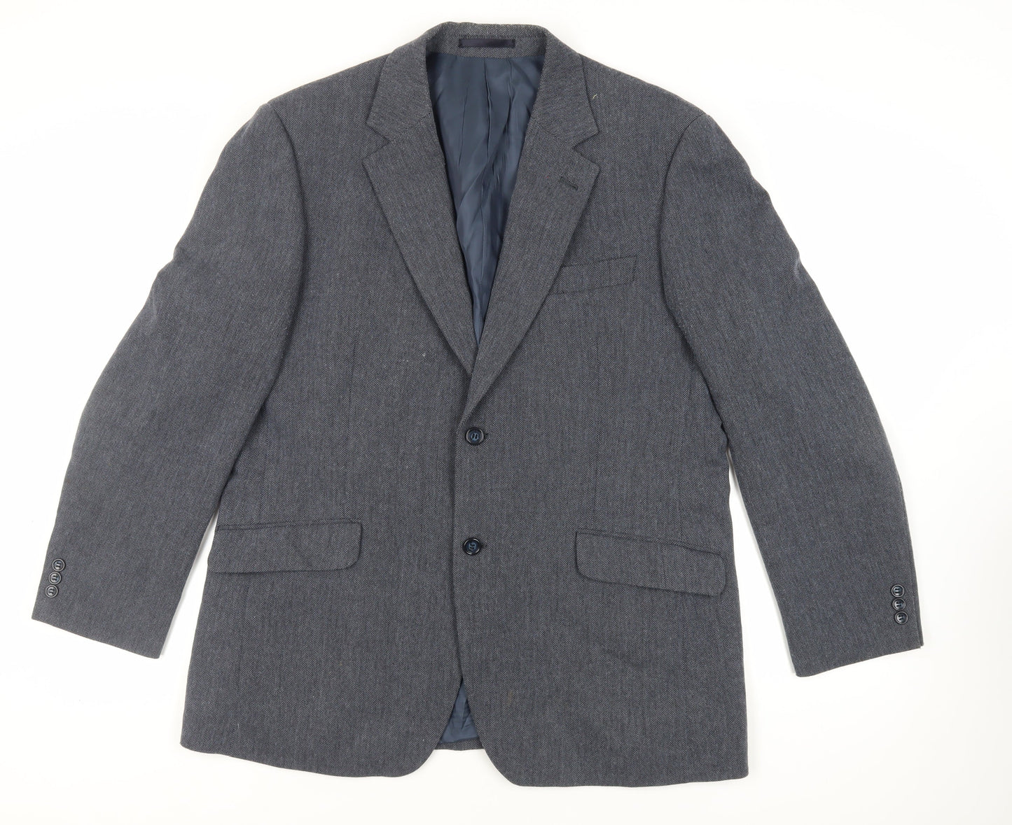 Mens UK Size 42 Brook Taverner Regular Blue Suit Jacket
