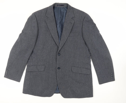 Mens UK Size 42 Brook Taverner Regular Blue Suit Jacket