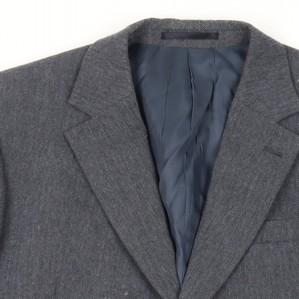 Mens UK Size 42 Brook Taverner Regular Blue Suit Jacket