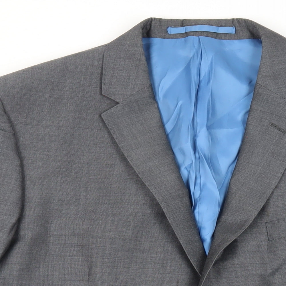 Autograph Mens Grey Wool Jacket Suit Jacket Size 44 Regular