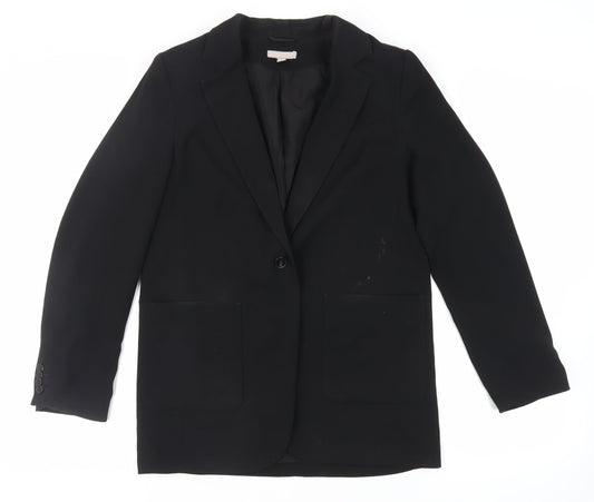 Womens UK Size S H&M Black Jacket