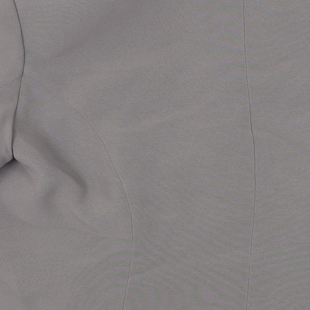 Chesca Womens Grey Jacket Blazer Size 14 Button