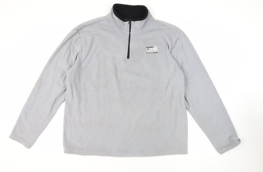 Mens UK Size 2XL Atlas for Men Grey Pullover Sweatshirt