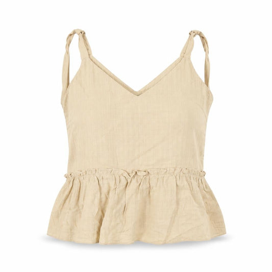 Womens UK Size 12 New Look Beige Basic Tank
