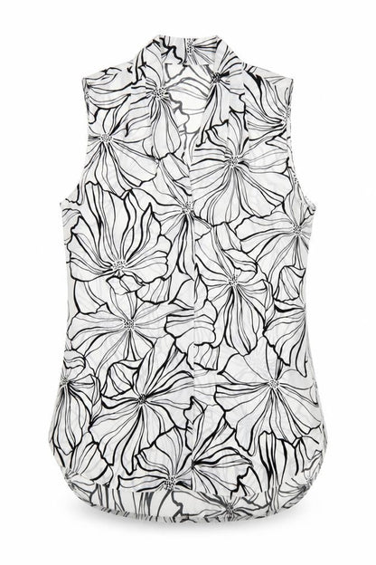 Womens UK Size 10 Debenhams White Basic Tank