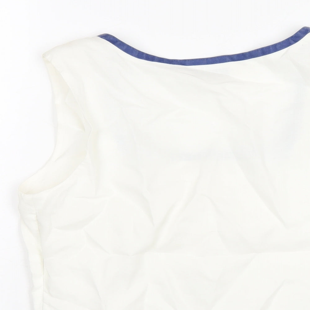 Womens UK Size 12 Alex & Co White Basic T-Shirt