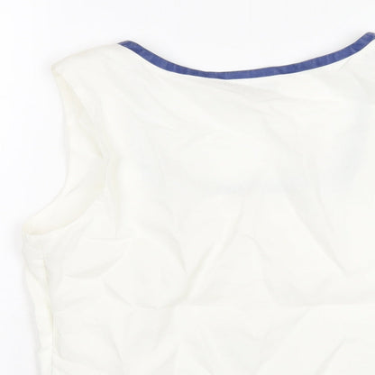 Womens UK Size 12 Alex & Co White Basic T-Shirt